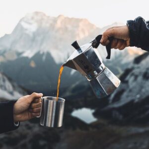 قهوه جوش وموکاپات 6 کاپ مشکی