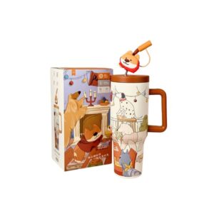 تراول ماگ تامبلر دیلر طرح سگ ظرفیت 1200 میلی لیتر