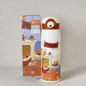 تراول ماگ درب قفلی 500 میل طرح سگ برند DILLER